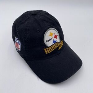Pittsburgh Steelers Hat Black New Era 9twenty Adjustable Strapback Slouch Dad